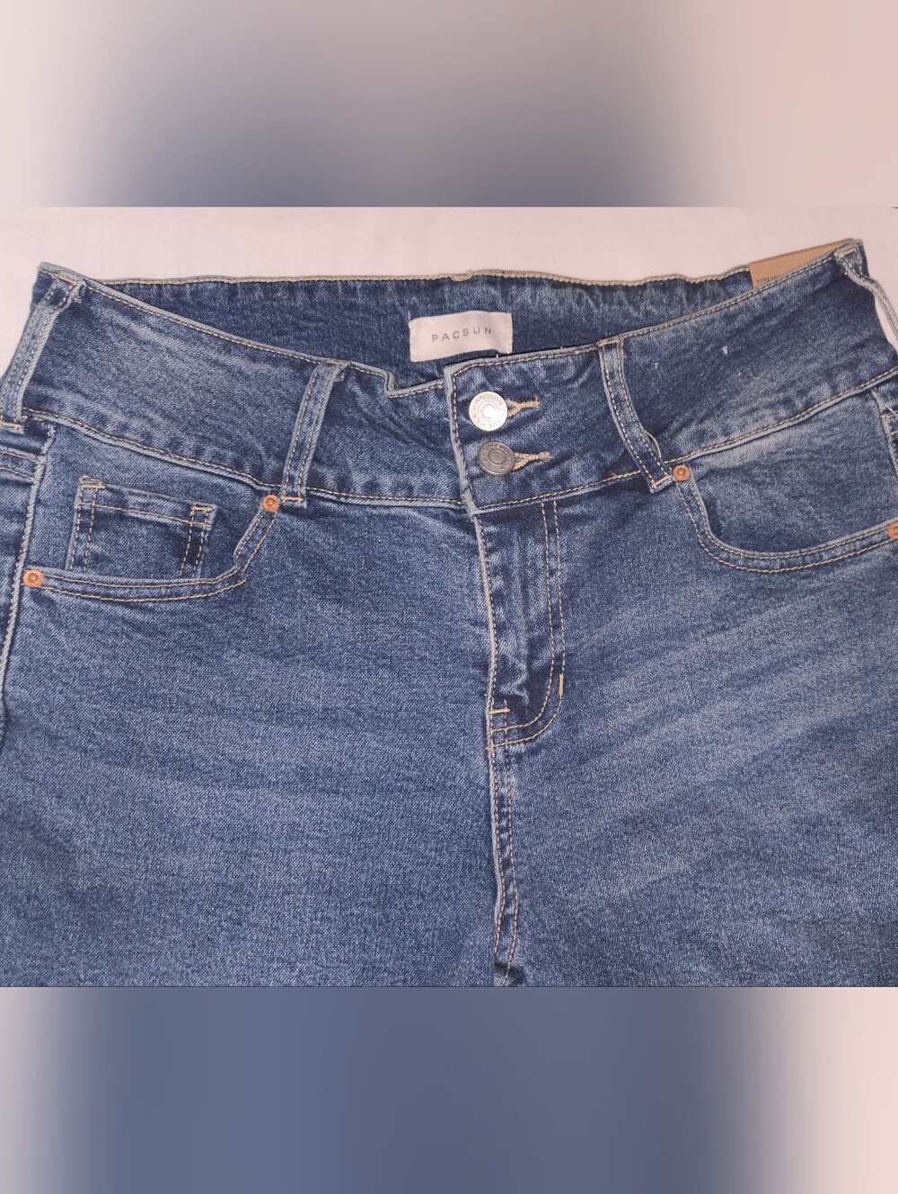 PacSun Women’s Low-Rise Dark Blue Stretch Jeans Indigo 29 X 33